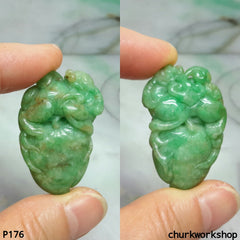 Carved jade pendant.