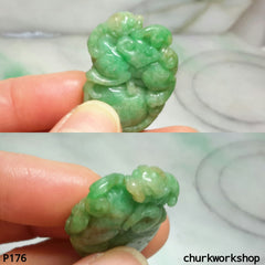 Carved jade pendant.
