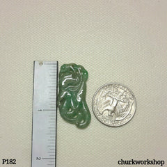 Light green jade carved pendant