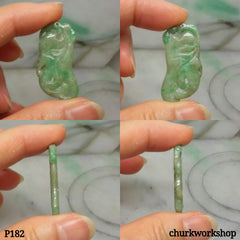 Light green jade carved pendant