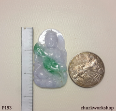 Large lady Buddha jade pendant