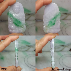 Large lady Buddha jade pendant