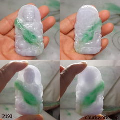 Large lady Buddha jade pendant