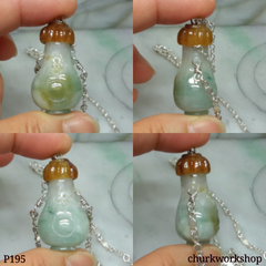 Essential oil diffuser jade necklace