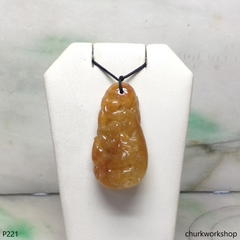 Red jade Dragon pendant