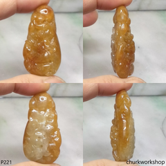 Red jade Dragon pendant