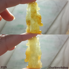 Guan Gong red jade pendant (關公)