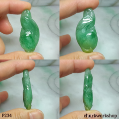 Cat fish jade pendant