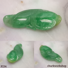 Cat fish jade pendant