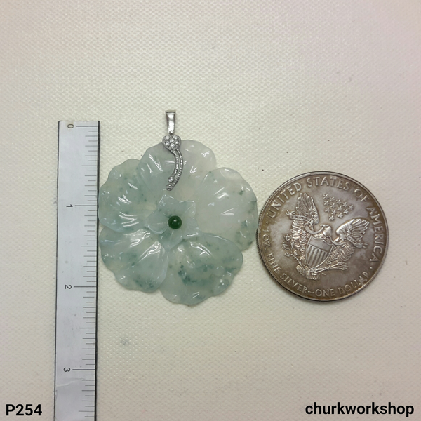 Flower jade pendant – Churk Work Shop