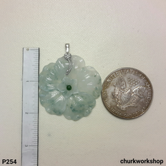 Flower jade pendant
