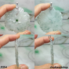 Flower jade pendant