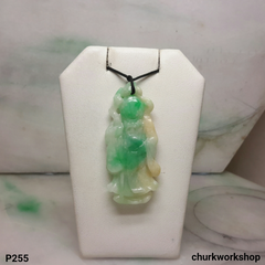 Jade long life God jade pendant