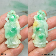 Jade long life God jade pendant