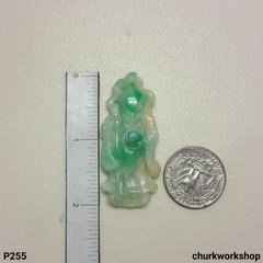 Jade long life God jade pendant