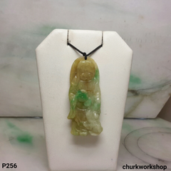 Liu Hai & Jinchan jade pendant (劉海戲金蟾)