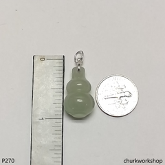 Light green jade gourd pendant