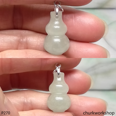 Light green jade gourd pendant