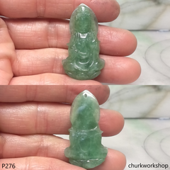 Oily green lady Buddha pendant