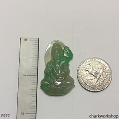 Light green lady Buddha pendant