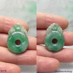 Light green jade pendant