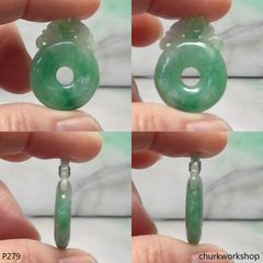 Light green jade pendant