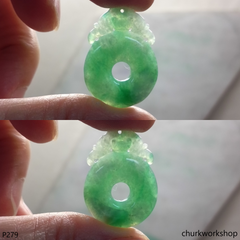 Light green jade pendant