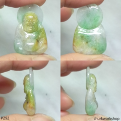 Jade happy Buddha pendant