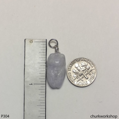 Pale lavender jade cicada pendant