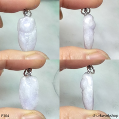 Pale lavender jade cicada pendant