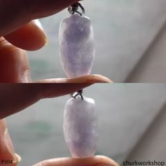 Pale lavender jade cicada pendant