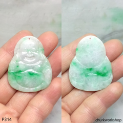 Jade happy Buddha pendant