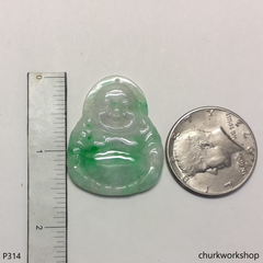 Jade happy Buddha pendant