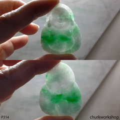 Jade happy Buddha pendant