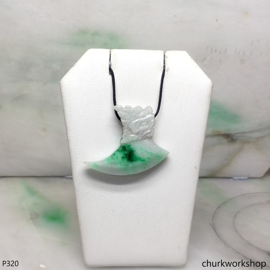Jade dragon head pendant