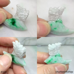 Jade dragon head pendant