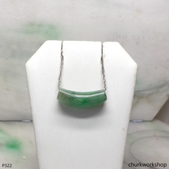 Long bead jade pendant