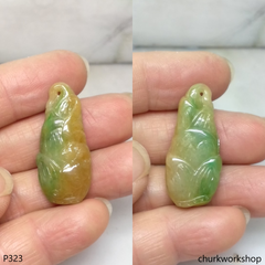 Jade corn pendant