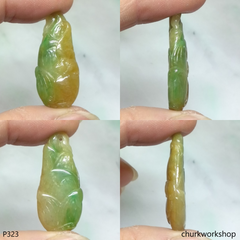 Jade corn pendant