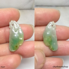 Small jade pea pendant