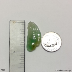 Small jade pea pendant