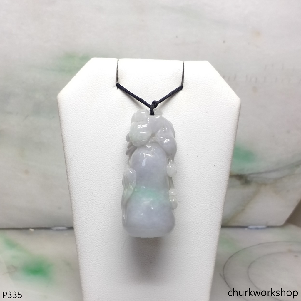 Pale lavender jade pendant