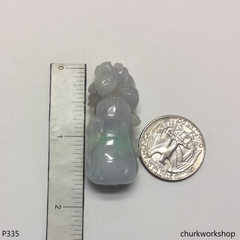 Pale lavender jade pendant