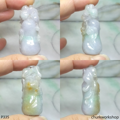 Pale lavender jade pendant