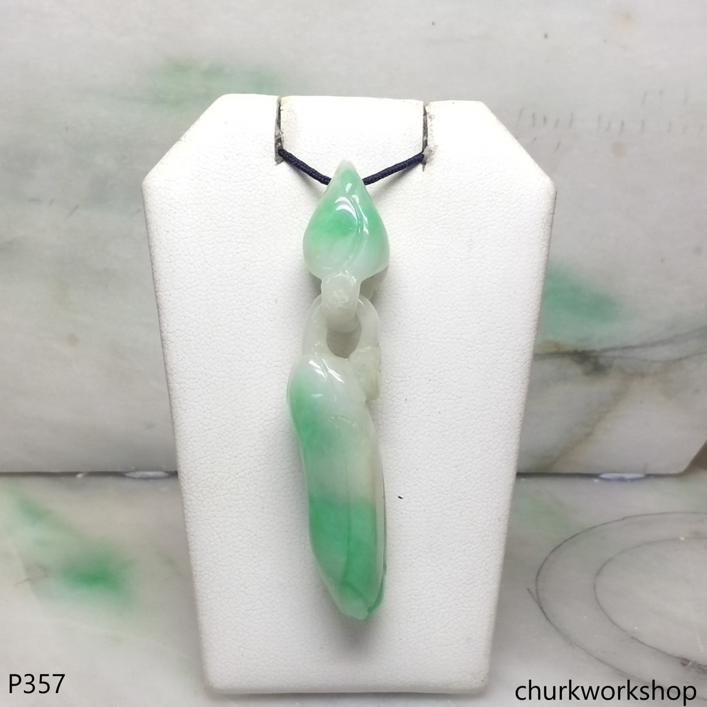 Jade orchid (白蘭) pendant