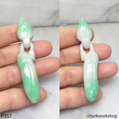 Jade orchid (白蘭) pendant