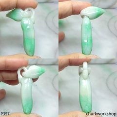 Jade orchid (白蘭) pendant