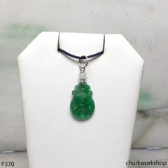 Green small coin pendant