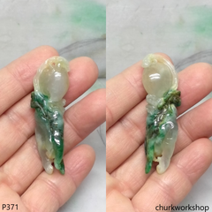 Multiple color jade Buddha hand pendant
