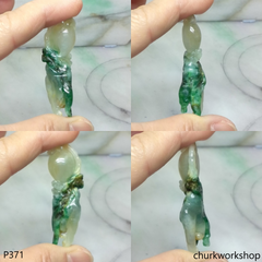 Multiple color jade Buddha hand pendant